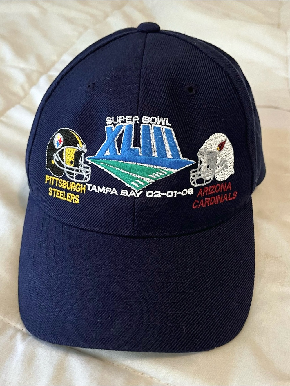 NFL Super Bowl xlIII Steelers vs Cardinals Rare Adjustable Strapback hat